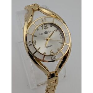 Nouveau Watch Women 32mm Case Gold 7.25" Band- New Battery